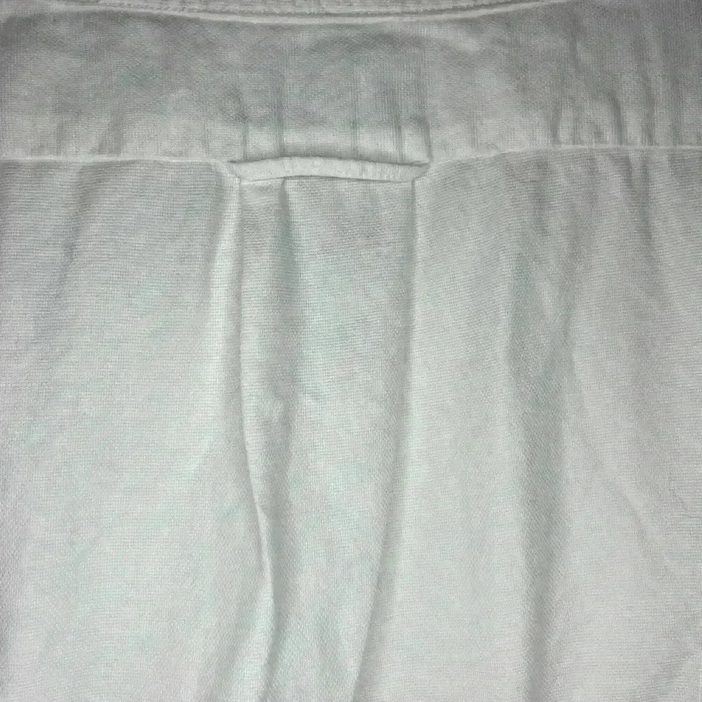 White Cotton Rounded  Neck Jacket Size 14 - Picture 9 of 9